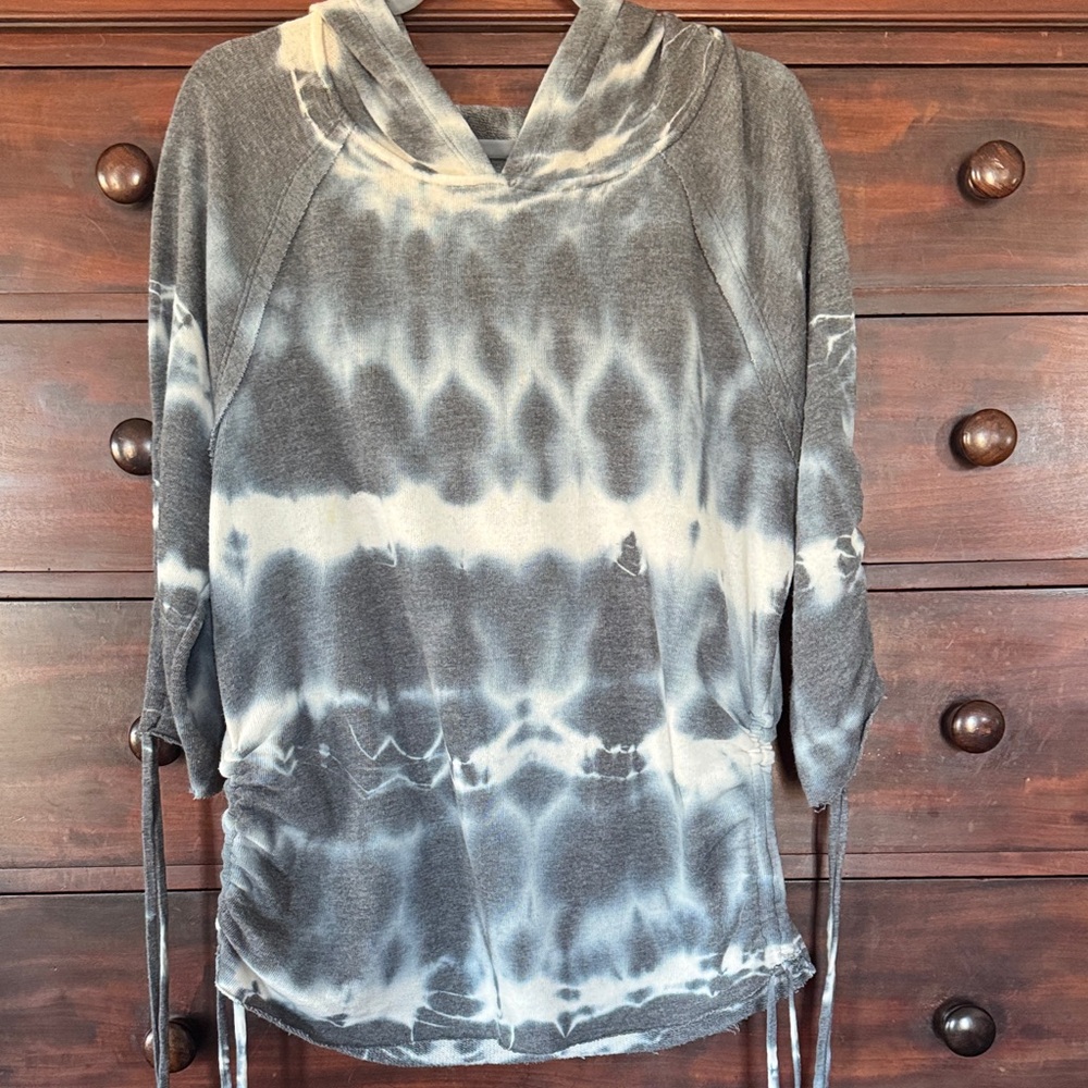Young Fabulous & Broke Charcoal Tie-Dye Hoodie